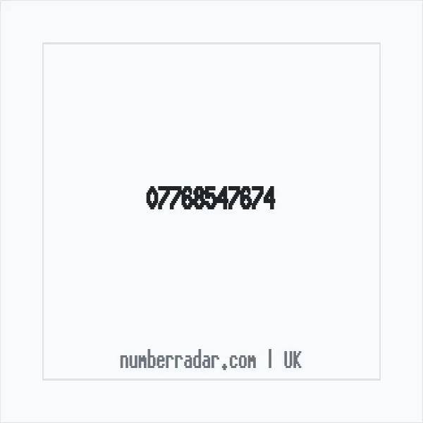 Reverse number check for +44 7768 547674 — who called me?