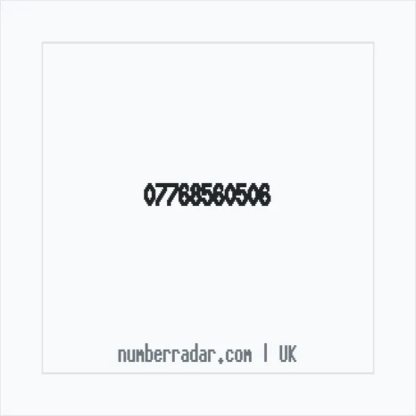Reverse number check for +44 7768 560506 — who called me?