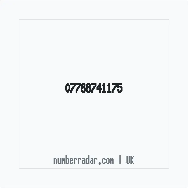 Reverse number check for +44 7768 741175 — who called me?