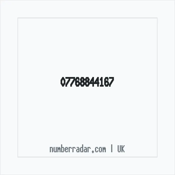 Reverse number check for +44 7768 844167 — who called me?
