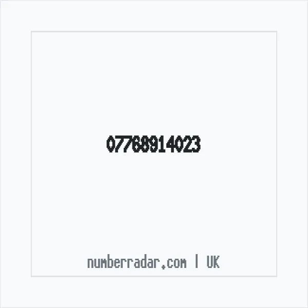 Reverse number check for +44 7768 914023 — who called me?