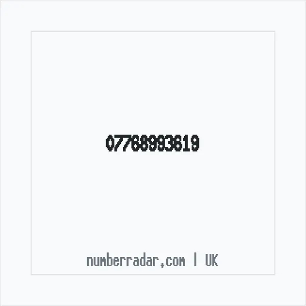Reverse number check for +44 7768 993619 — who called me?