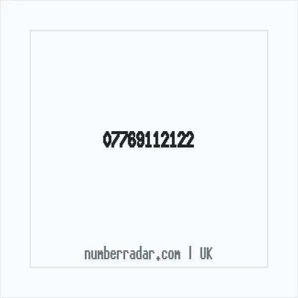 Reverse number check for +44 7769 112122 — who called me?