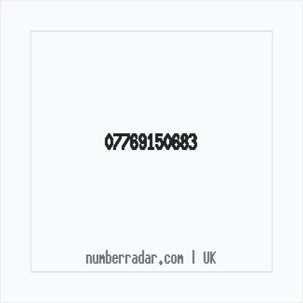 Reverse number check for +44 7769 150683 — who called me?