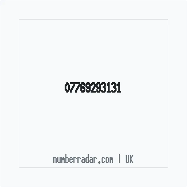Reverse number check for +44 7769 293131 — who called me?