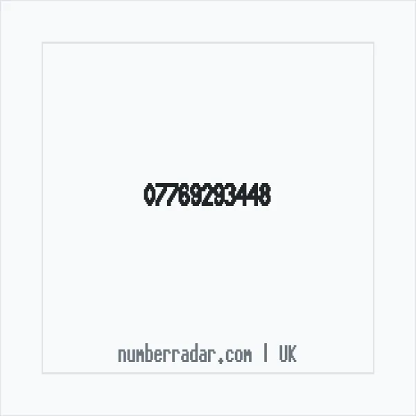 Reverse number check for +44 7769 293448 — who called me?