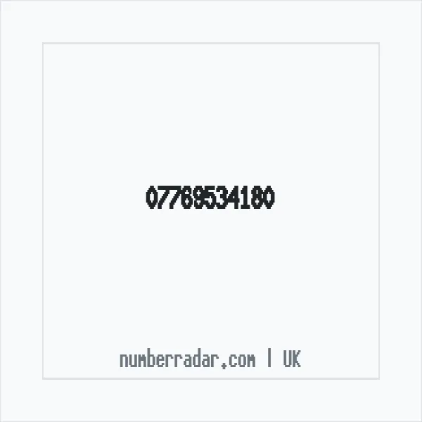 Reverse number check for +44 7769 534180 — who called me?