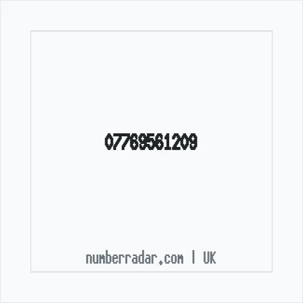 Reverse number check for +44 7769 561209 — who called me?