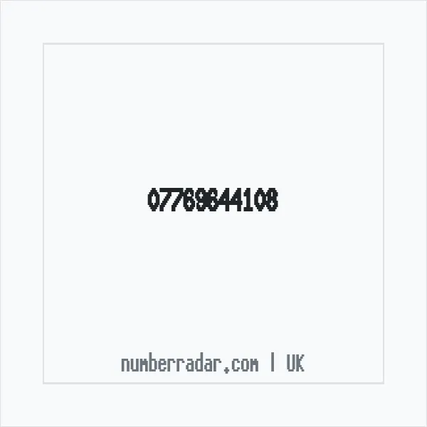 Reverse number check for +44 7769 644108 — who called me?