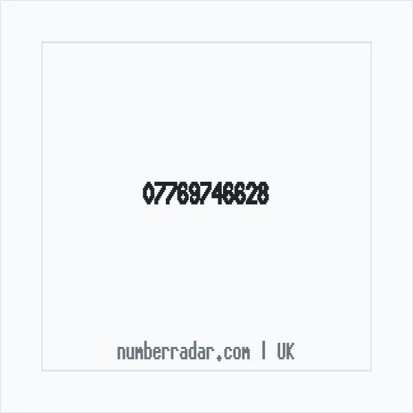 Reverse number check for +44 7769 746628 — who called me?