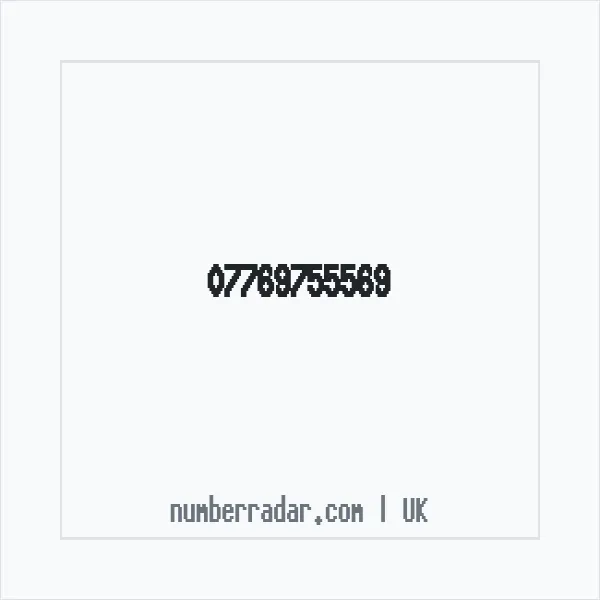 Reverse number check for +44 7769 755569 — who called me?