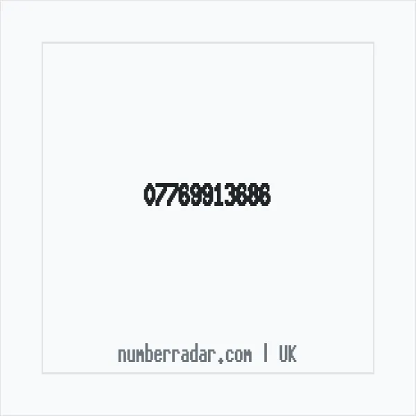 Reverse number check for +44 7769 913686 — who called me?