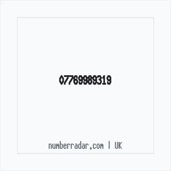 Reverse number check for +44 7769 989319 — who called me?