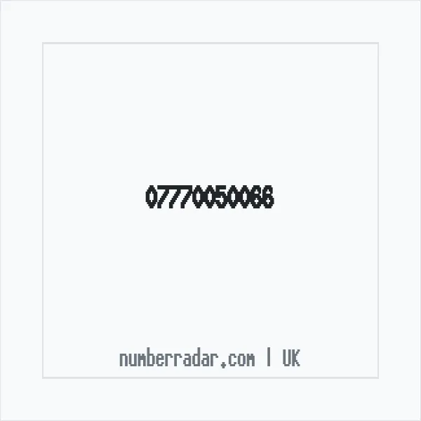 Reverse number check for +44 7770 050066 — who called me?