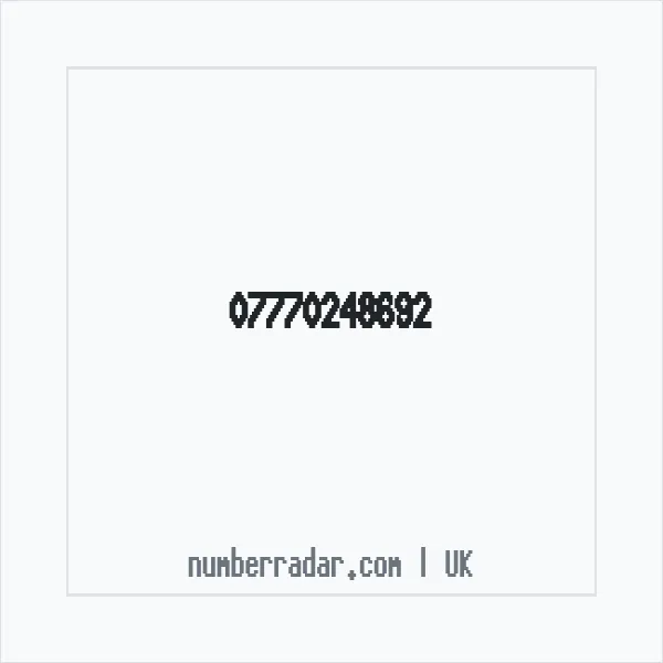 Reverse number check for +44 7770 248692 — who called me?