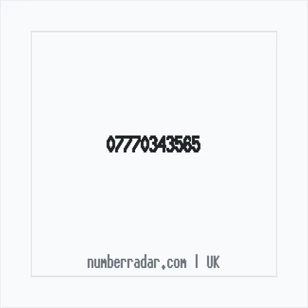 Reverse number check for +44 7770 343565 — who called me?