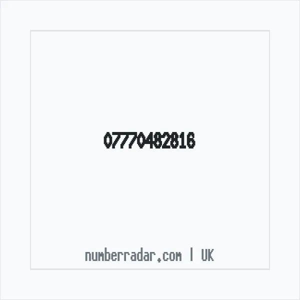 Reverse number check for +44 7770 482816 — who called me?