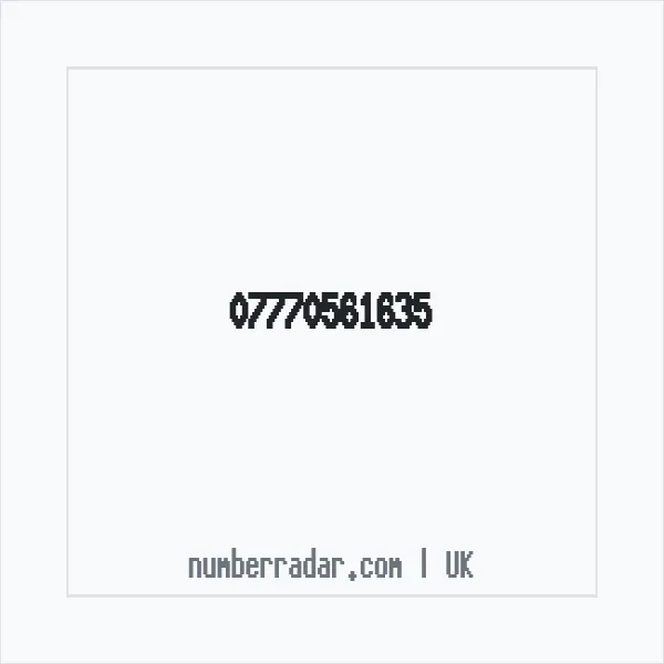 Reverse number check for +44 7770 561635 — who called me?