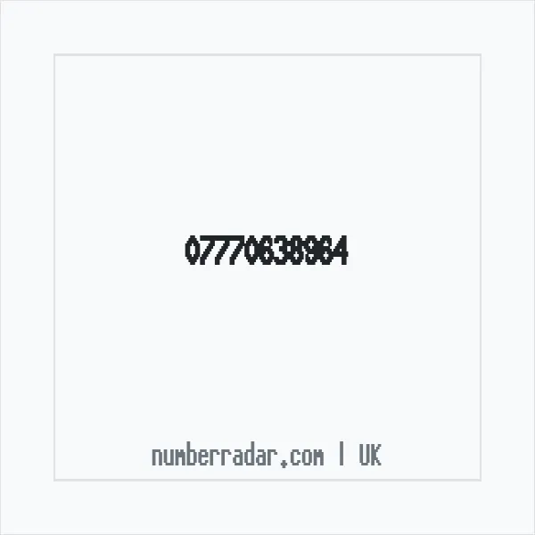 Reverse number check for +44 7770 638964 — who called me?