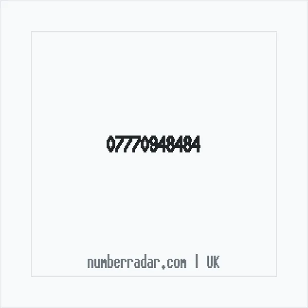 Reverse number check for +44 7770 948484 — who called me?