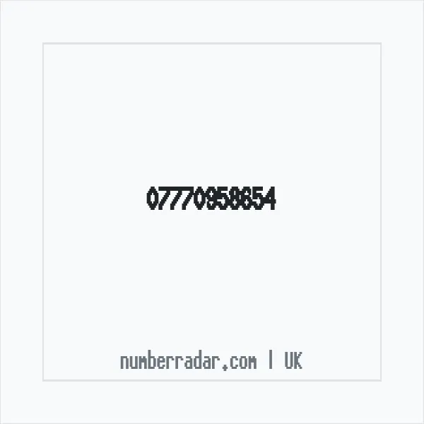 Reverse number check for +44 7770 958654 — who called me?