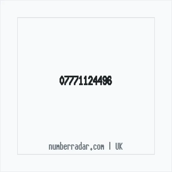 Reverse number check for +44 7771 124496 — who called me?