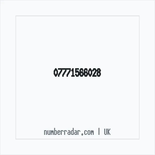 Reverse number check for +44 7771 566028 — who called me?