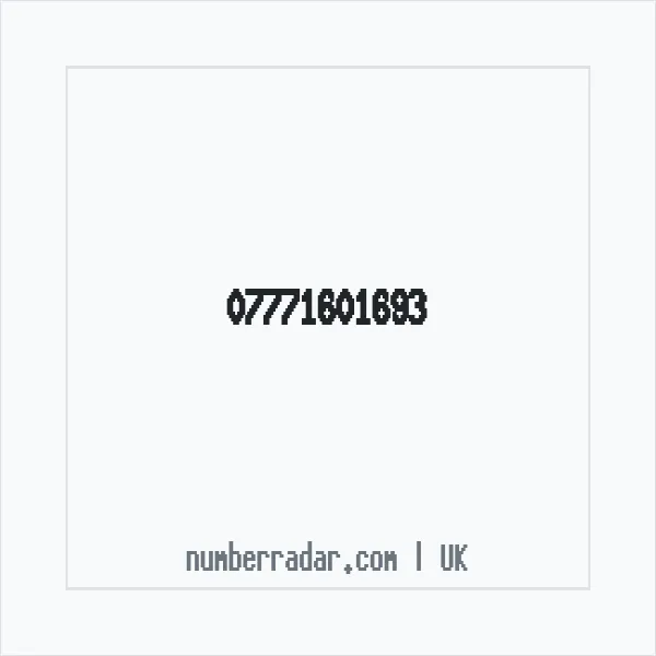 Reverse number check for +44 7771 601693 — who called me?