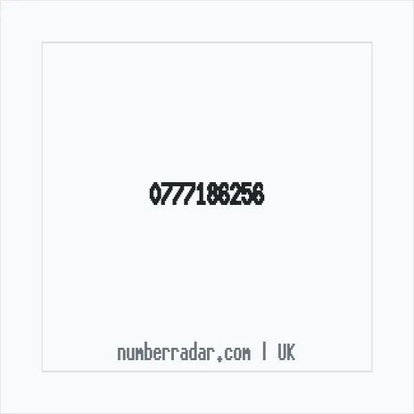 Reverse number check for +44 777186256 — who called me?