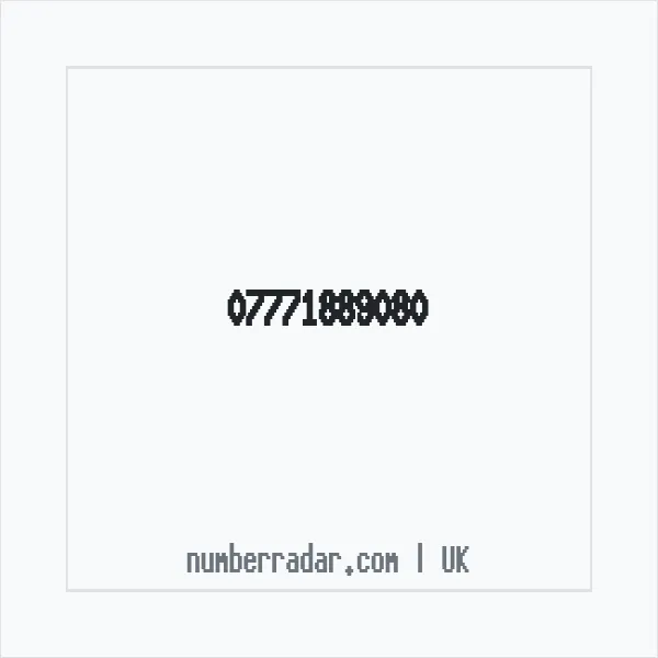 Reverse number check for +44 7771 889080 — who called me?