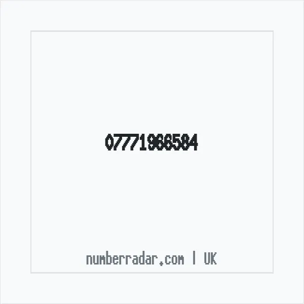 Reverse number check for +44 7771 966584 — who called me?