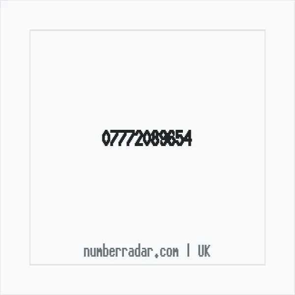 Reverse number check for +44 7772 089654 — who called me?