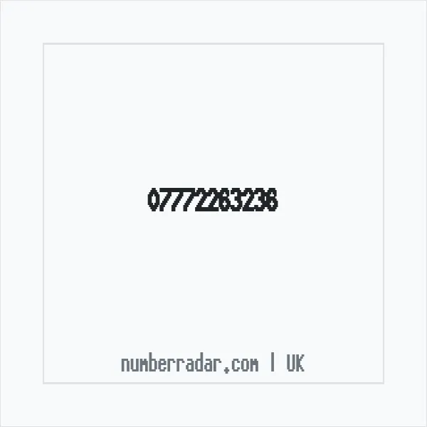 Reverse number check for +44 7772 263236 — who called me?