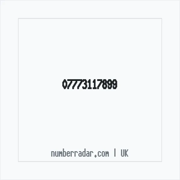 Reverse number check for +44 7773 117899 — who called me?