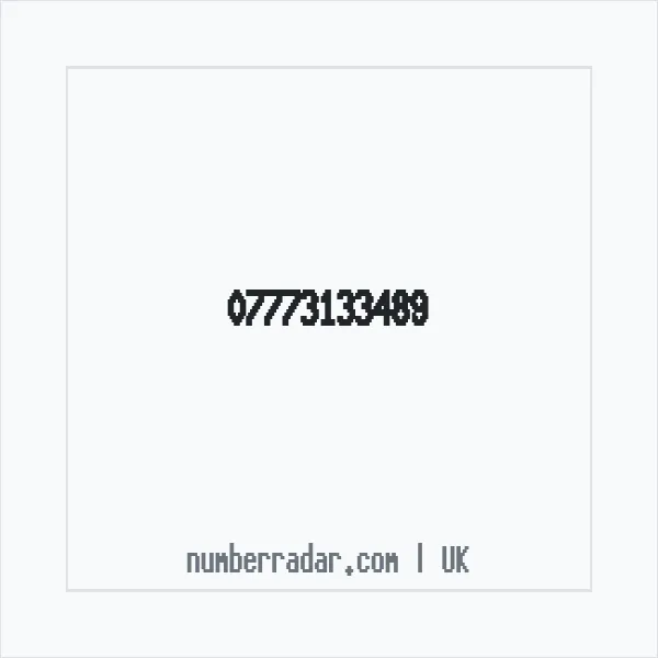 Reverse number check for +44 7773 133489 — who called me?