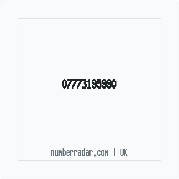 Reverse number check for +44 7773 195990 — who called me?