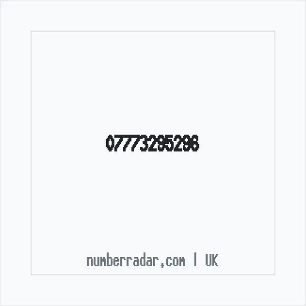 Reverse number check for +44 7773 295296 — who called me?