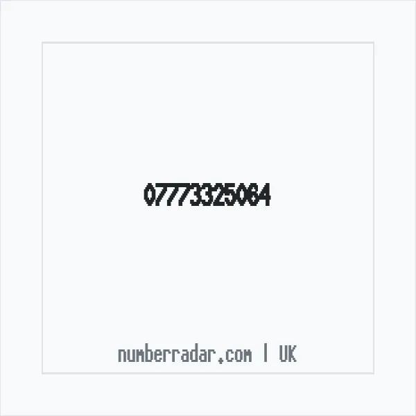 Reverse number check for +44 7773 325064 — who called me?