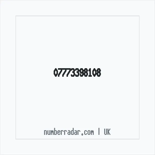 Reverse number check for +44 7773 398108 — who called me?