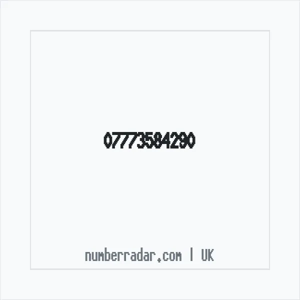 Reverse number check for +44 7773 584290 — who called me?