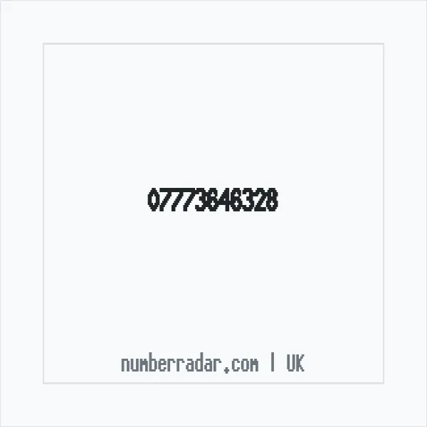 Reverse number check for +44 7773 646328 — who called me?