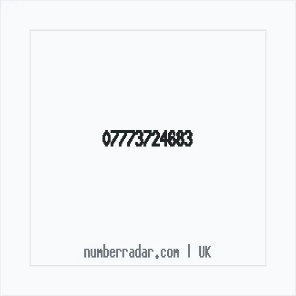 Reverse number check for +44 7773 724683 — who called me?