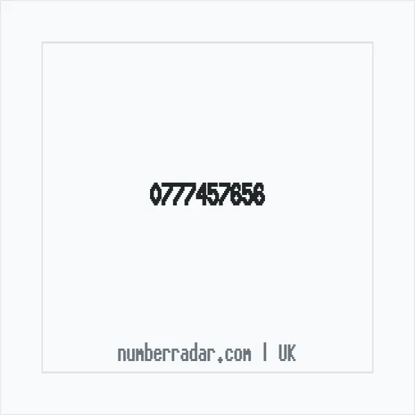 Reverse number check for +44 777457656 — who called me?