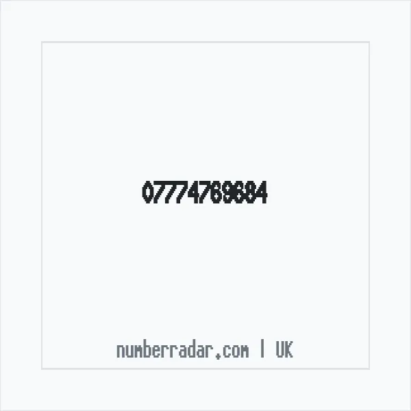 Reverse number check for +44 7774 769684 — who called me?