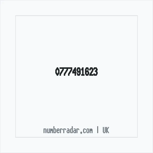 Reverse number check for +44 777491623 — who called me?