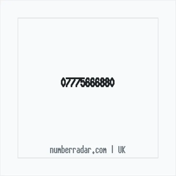Reverse number check for +44 7775 666880 — who called me?