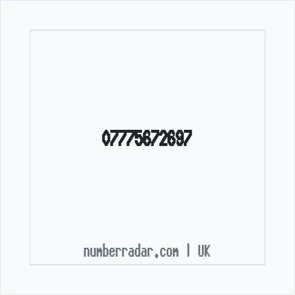 Reverse number check for +44 7775 672697 — who called me?