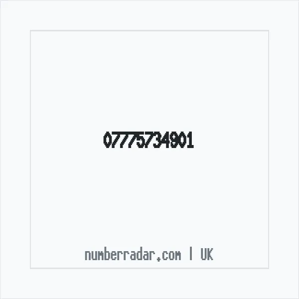 Reverse number check for +44 7775 734901 — who called me?