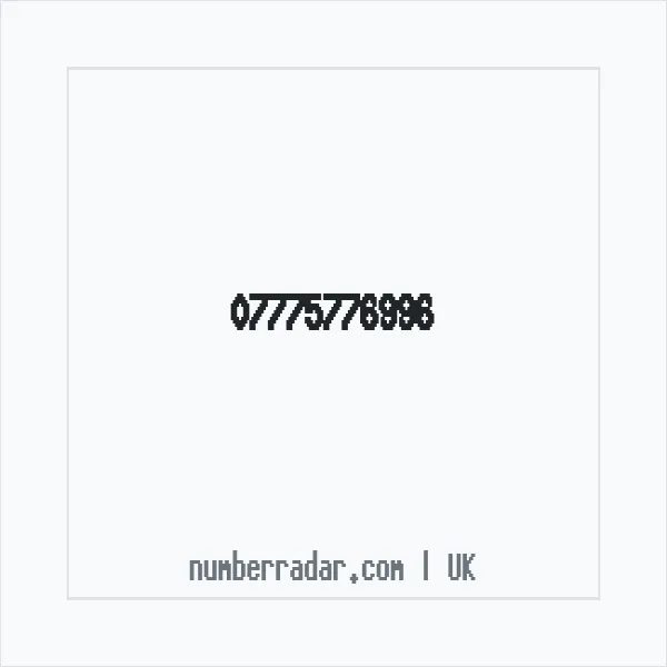 Reverse number check for +44 7775 776996 — who called me?