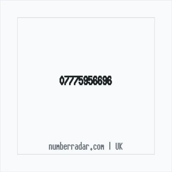 Reverse number check for +44 7775 956696 — who called me?